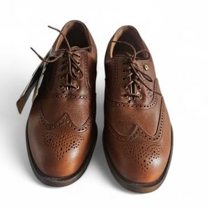 ⭐ NWT Etonic Wingtip Golf Shoes Leather Oxford Dri-Tech Tour Mens 10.5M 1122